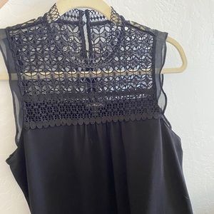 Express lace detail top